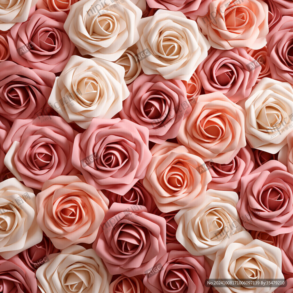 立体背景玫瑰图