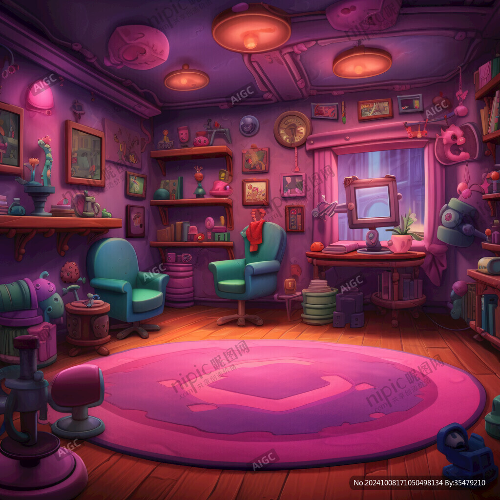 卡通室内场景