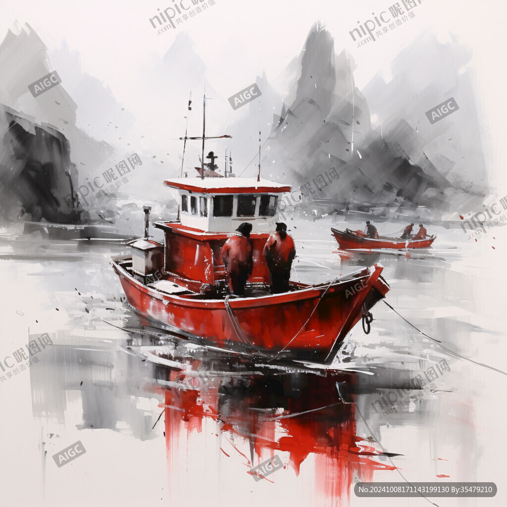 红船插画