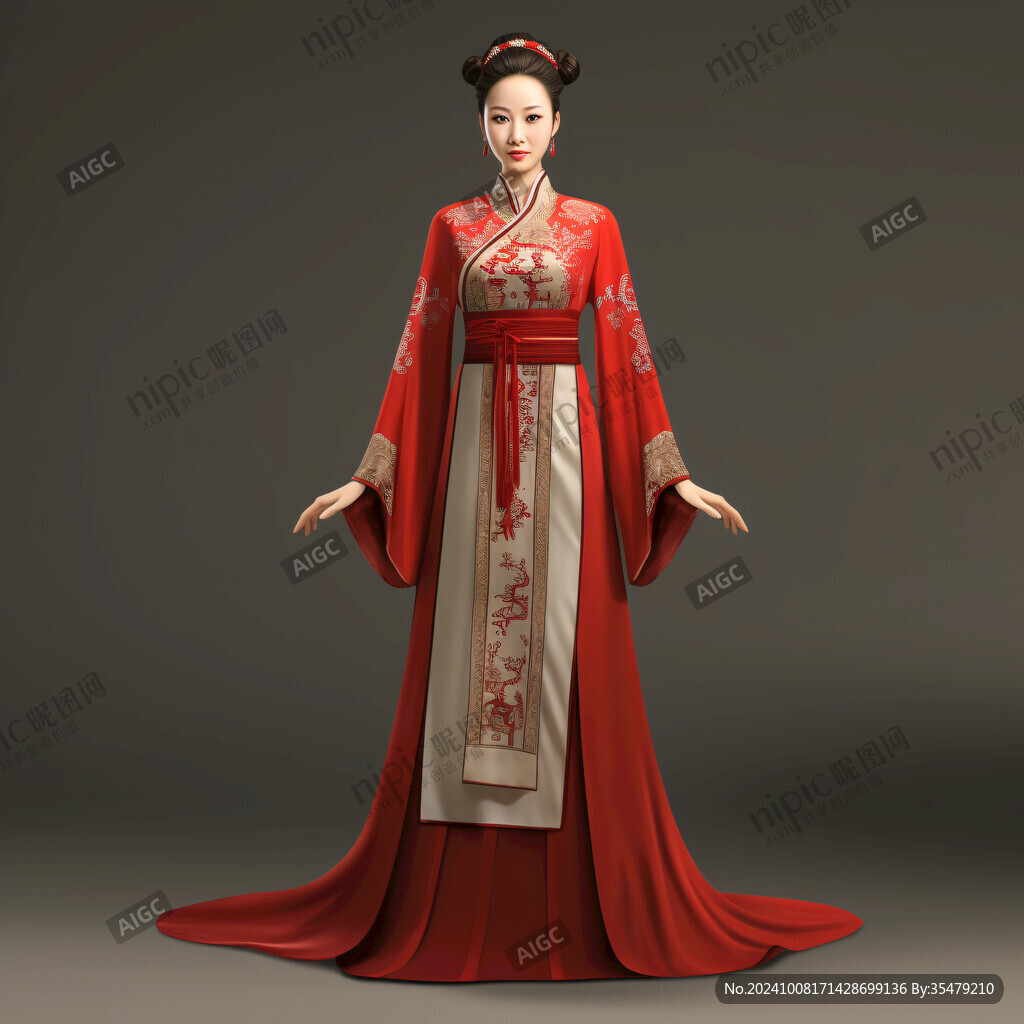 侍女唐装妇女