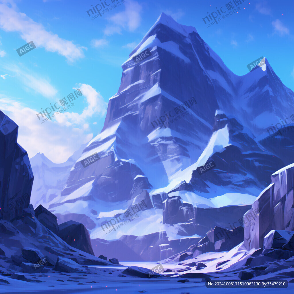 雪山原画