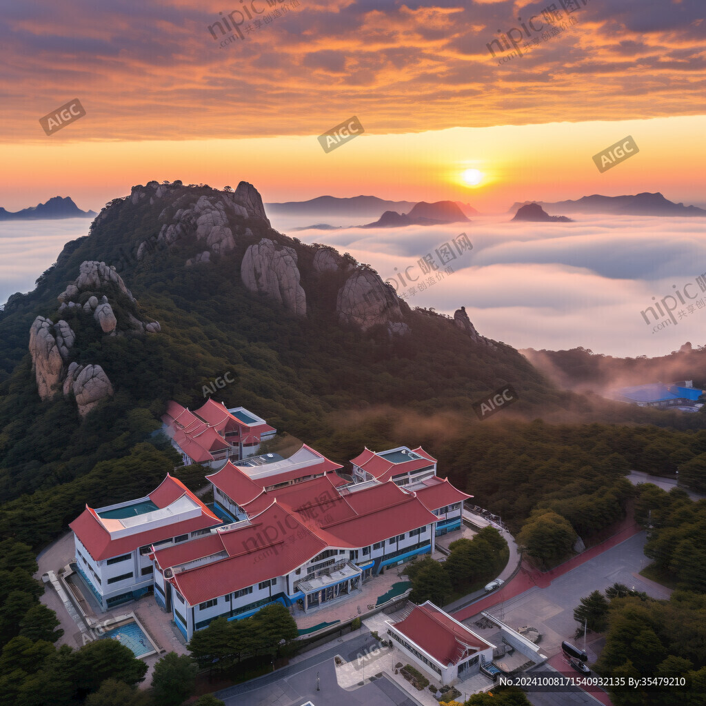 医巫闾山晨光