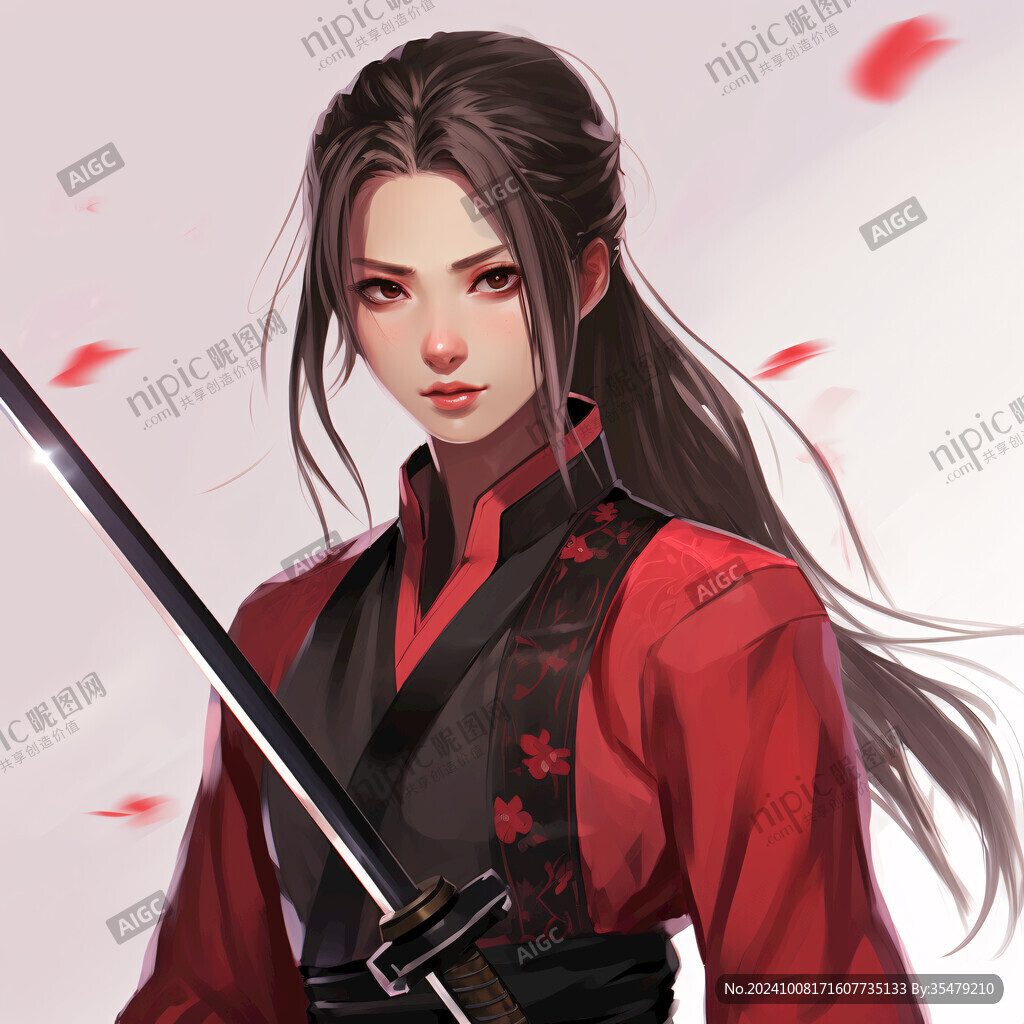 女侠插画