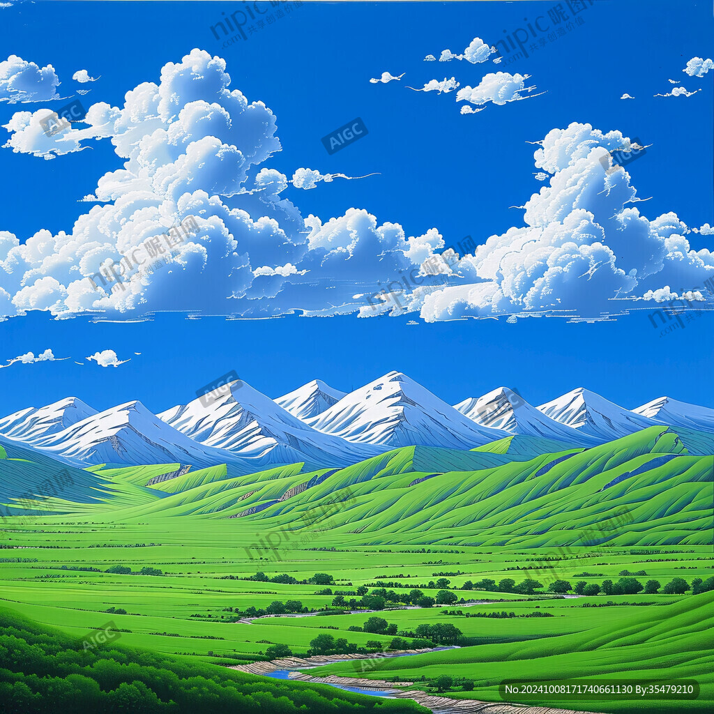 电脑风景画