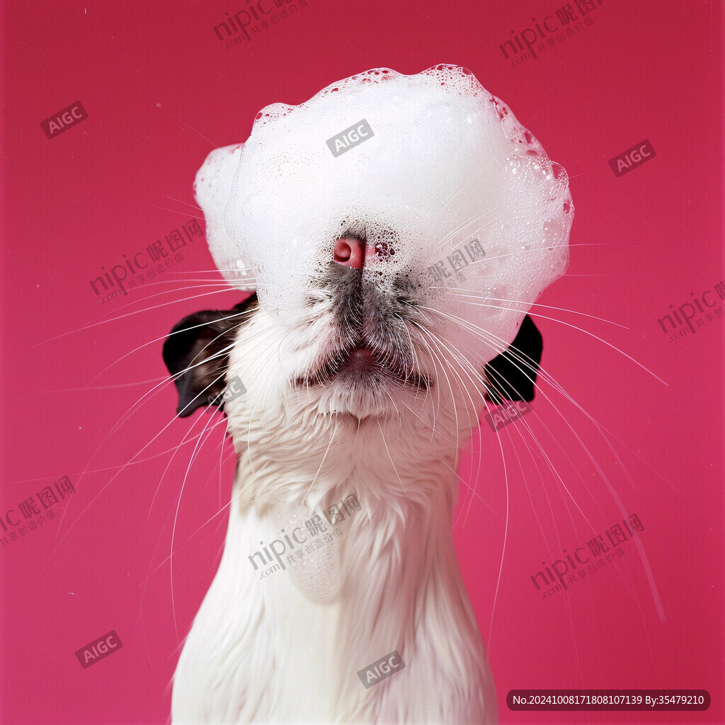 写实猫毛茸茸宠物插画