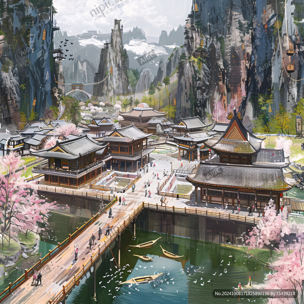 古风人物大场景