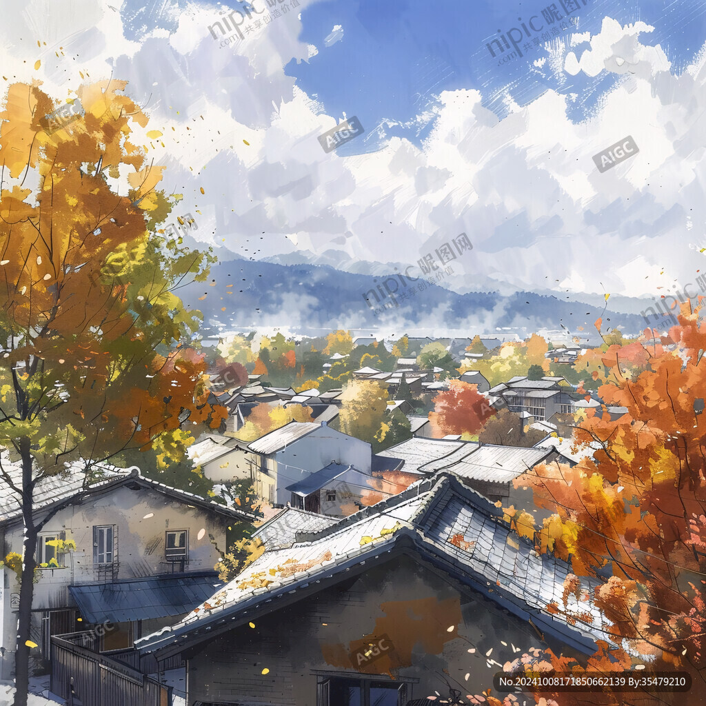 风景厚涂