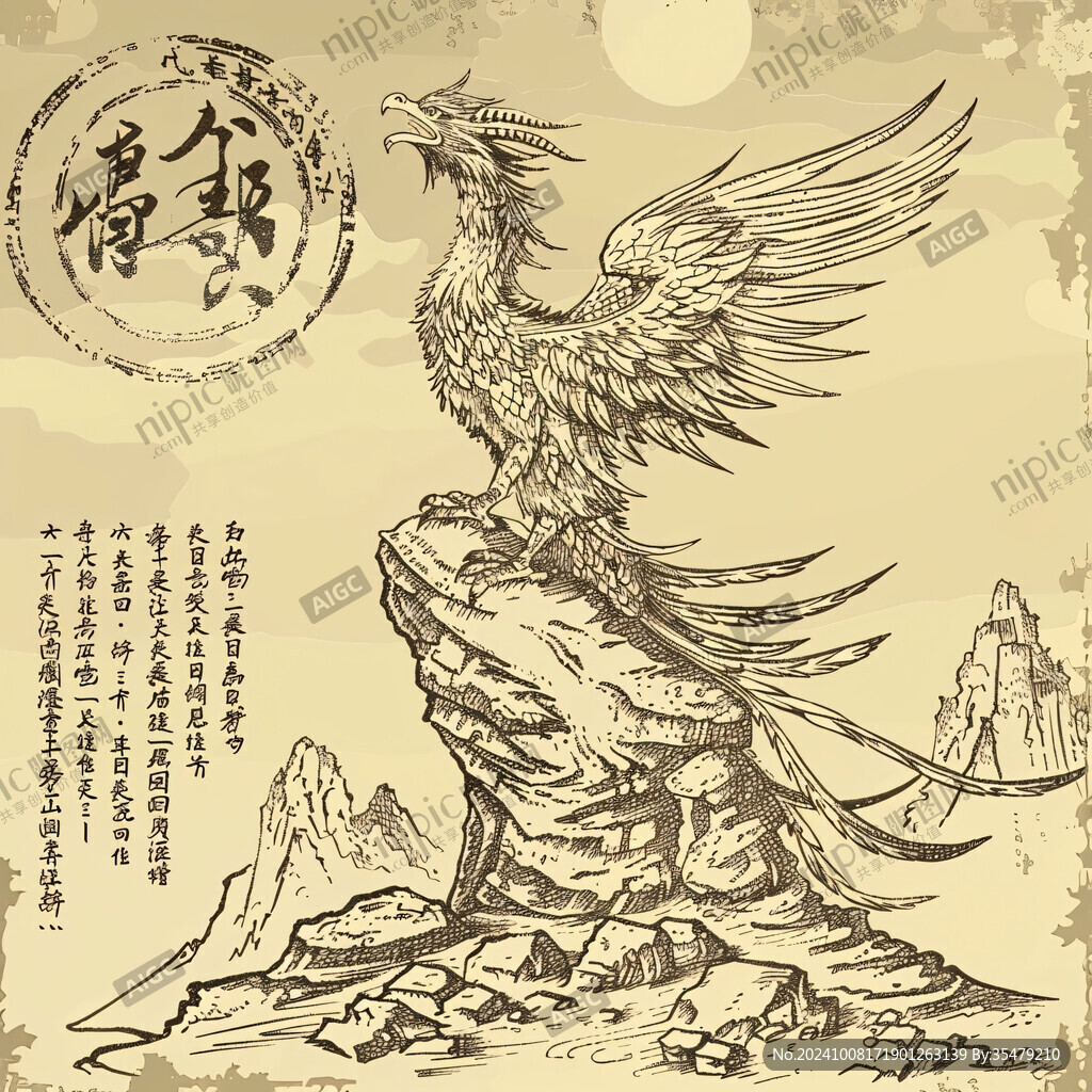 大鹏鸟图