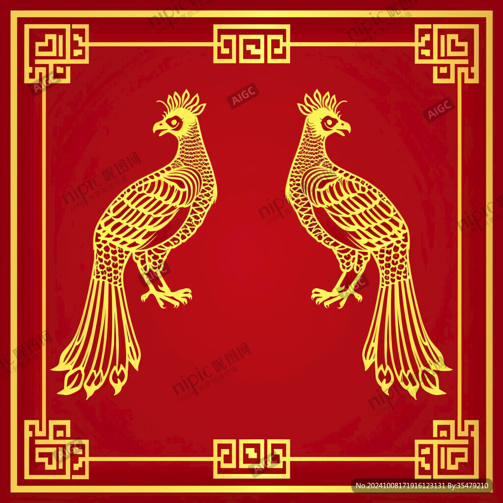 金双凤纹