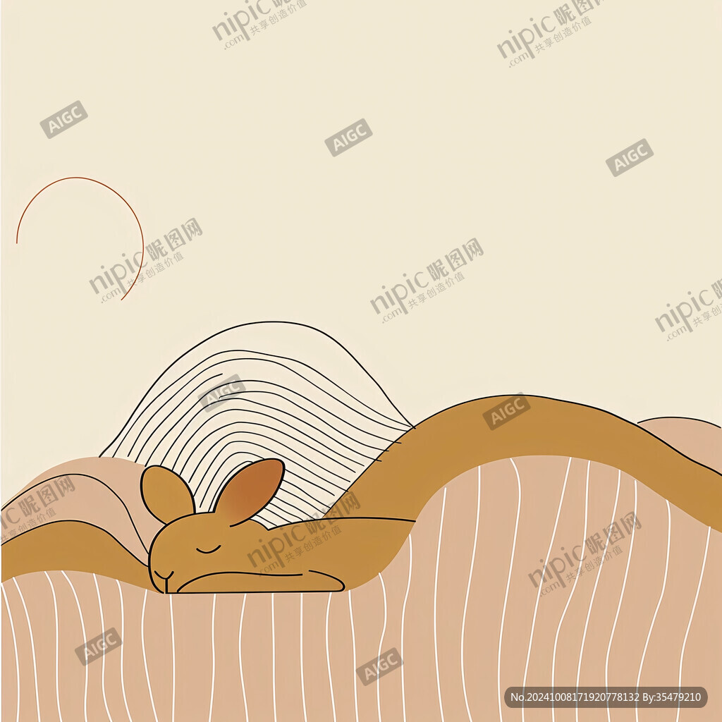 海滩兔子笔记本封面