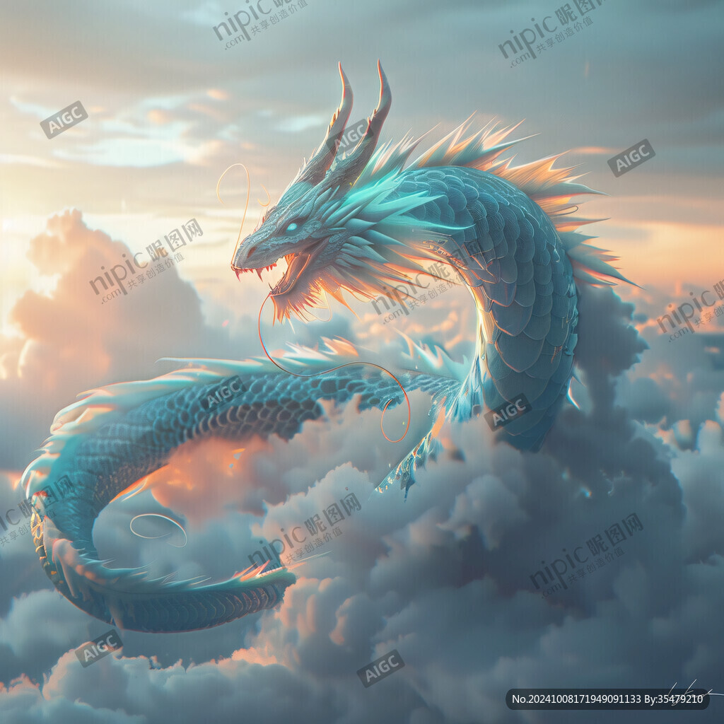 飞龙在天插画