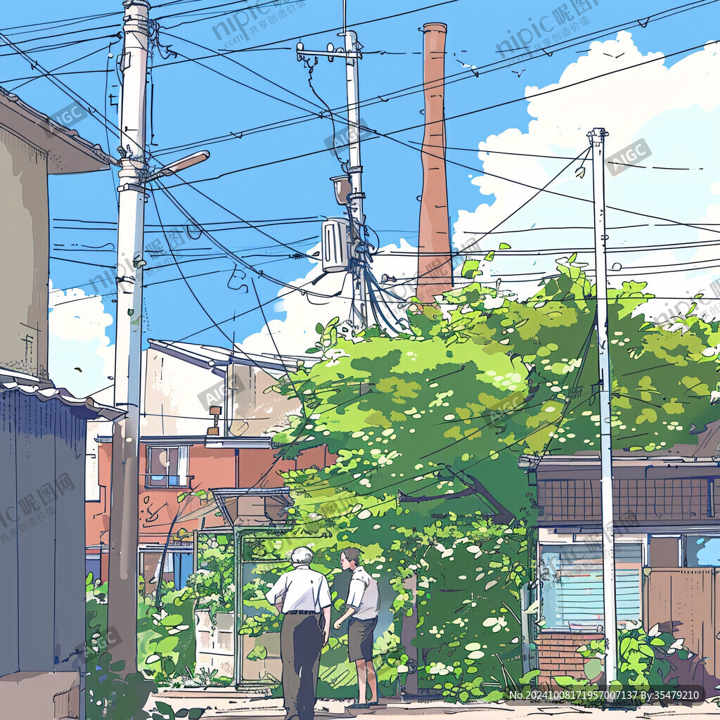 日系风景插画