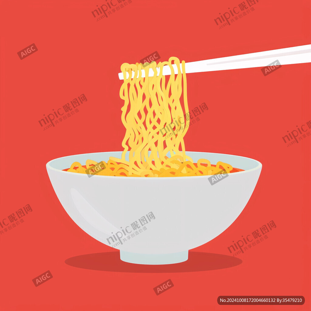热干面插画