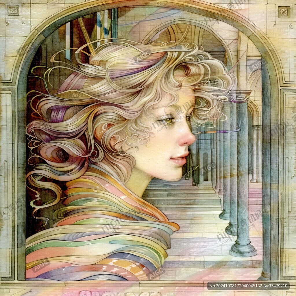 欧美人物装饰画