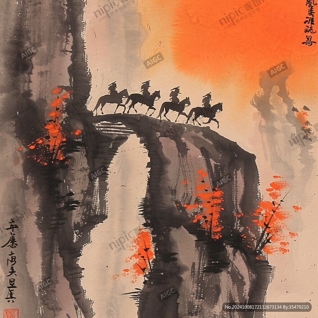 国画秋色