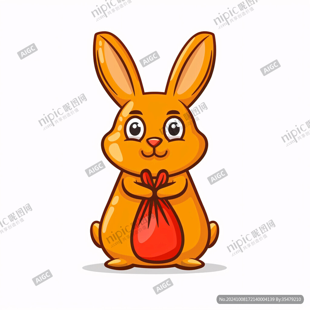 卡通兔子吉祥物设计