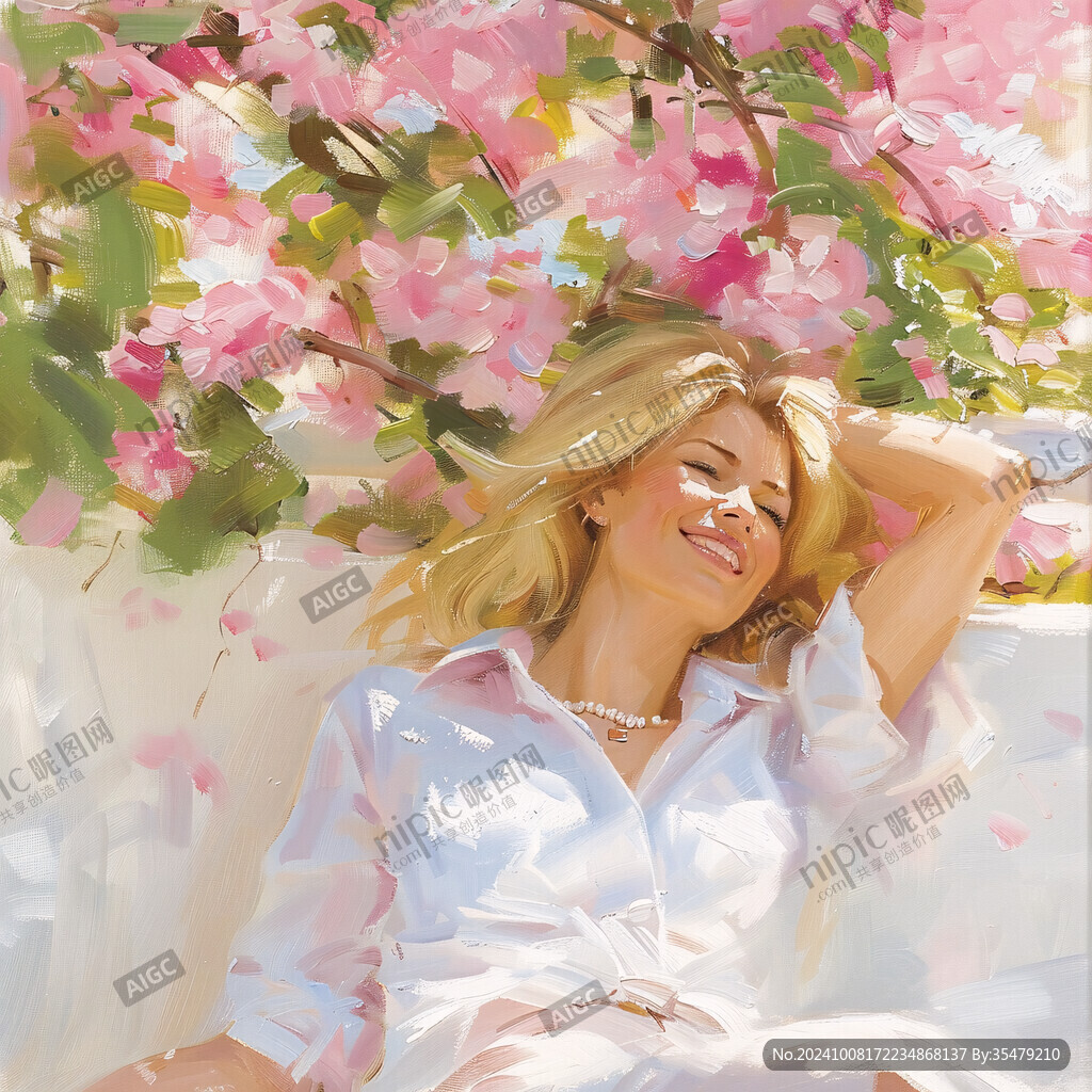 花季少女插画