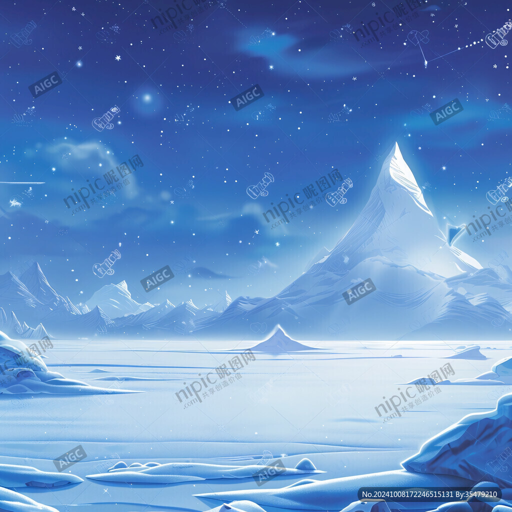 极地插画宣传素材背景