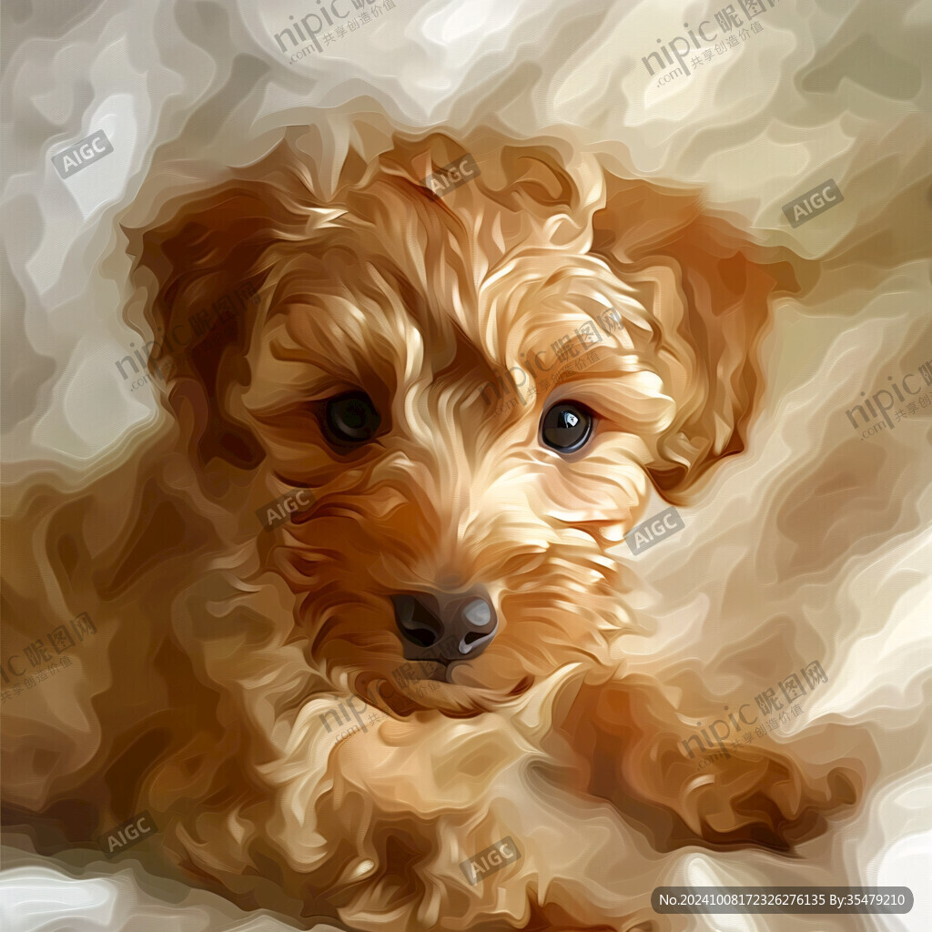 贵宾犬插画