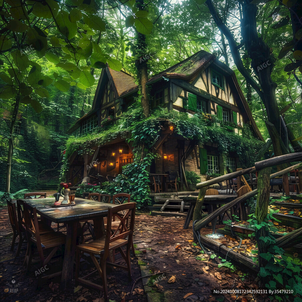 欧式森林小屋