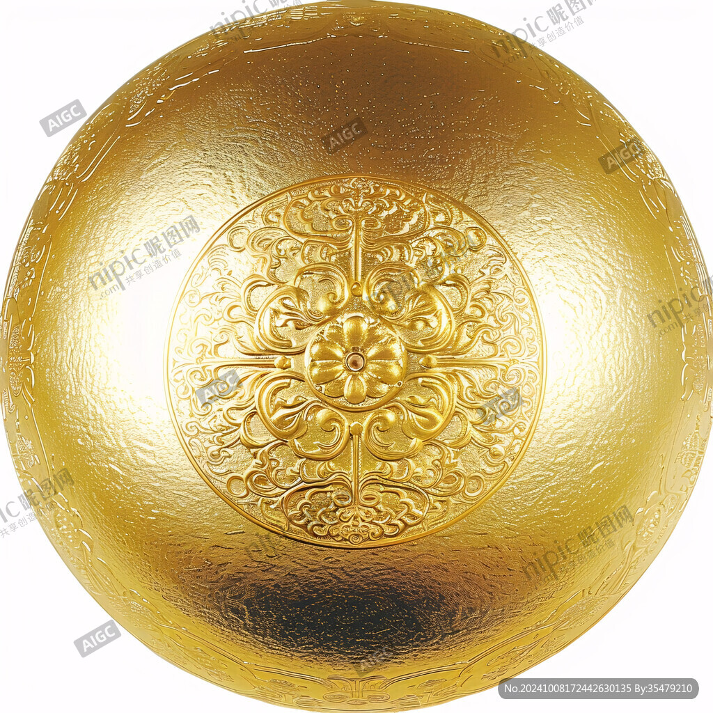金色球体高贵花纹