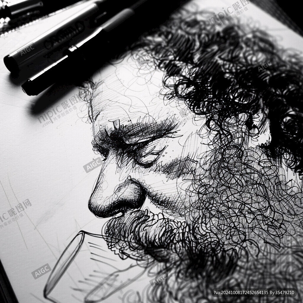 达摩老陈手绘作品