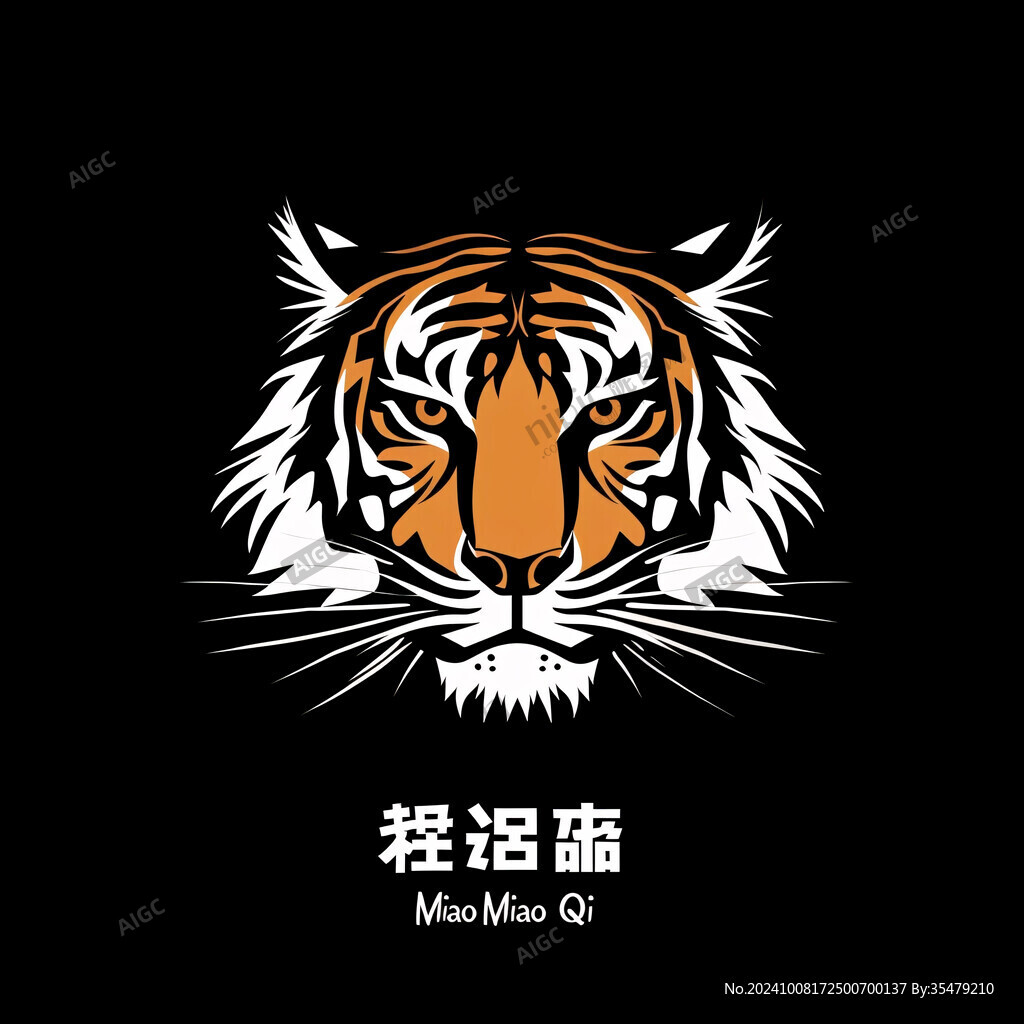 老虎主题logo