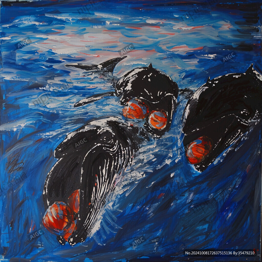 油画小鱼