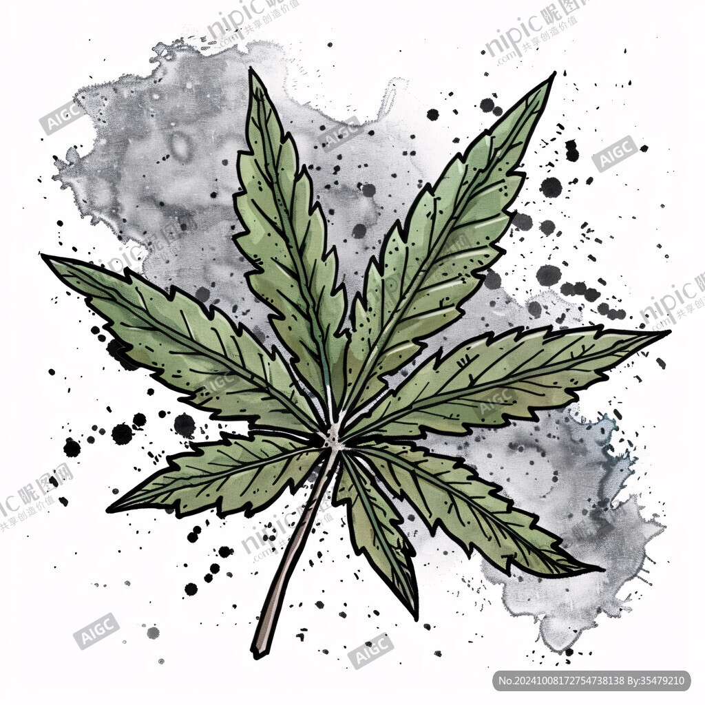 大麻花插画