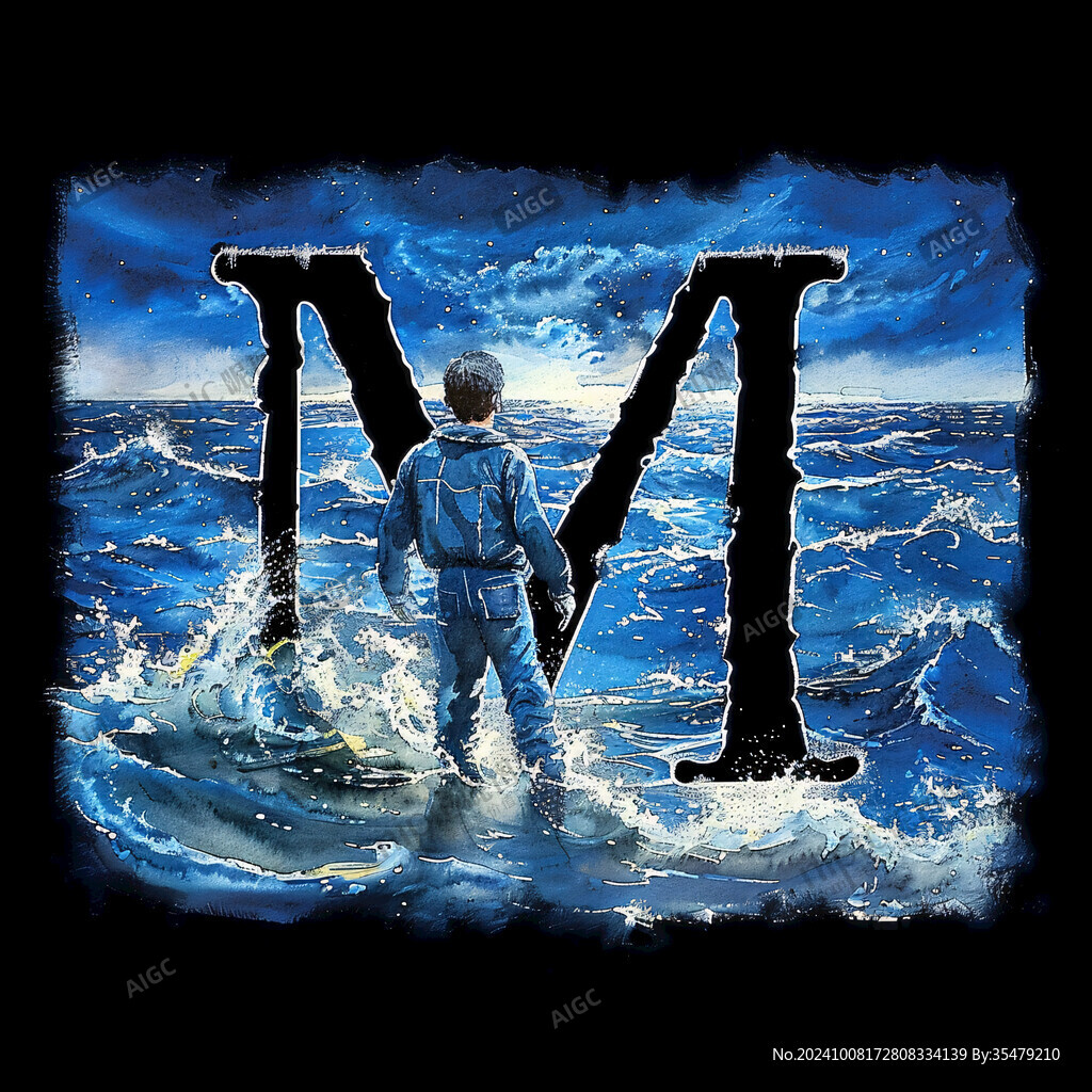 字母m海报