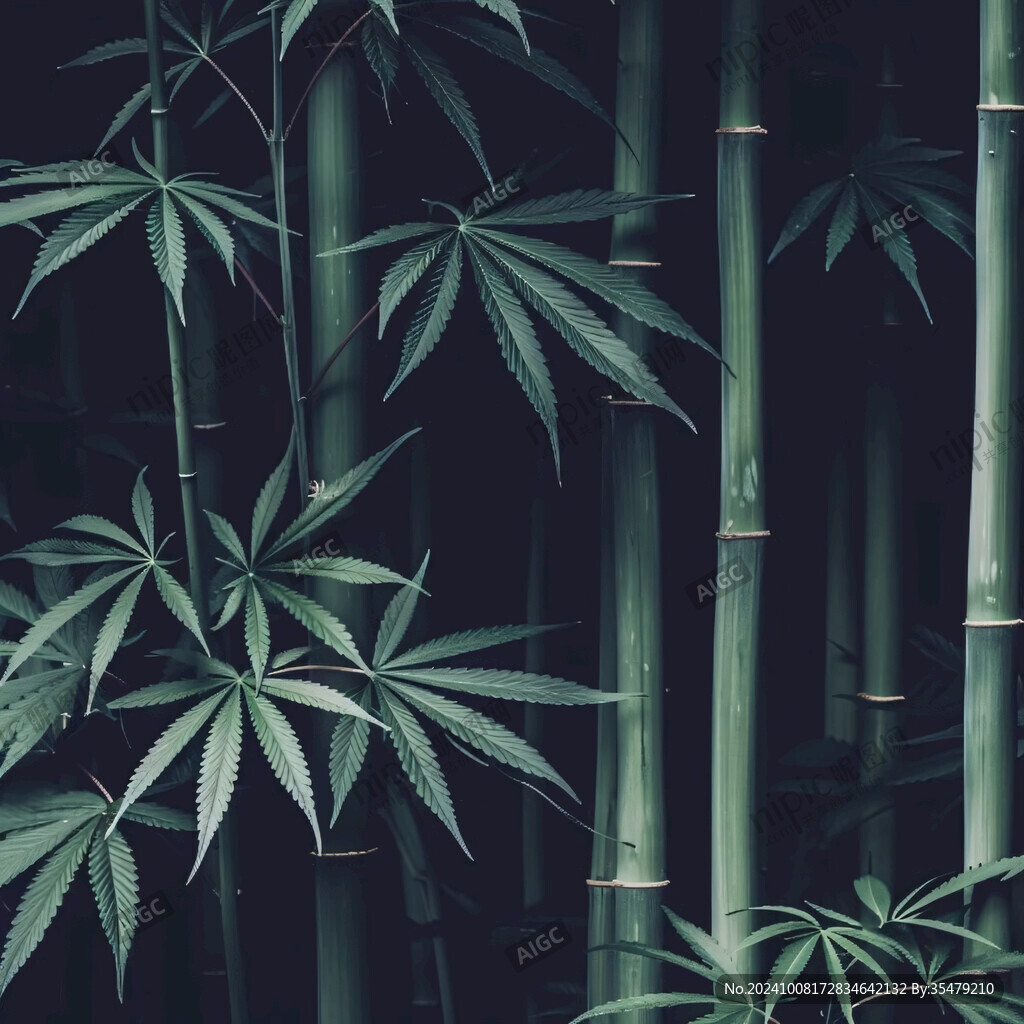 中国风绿色翠竹