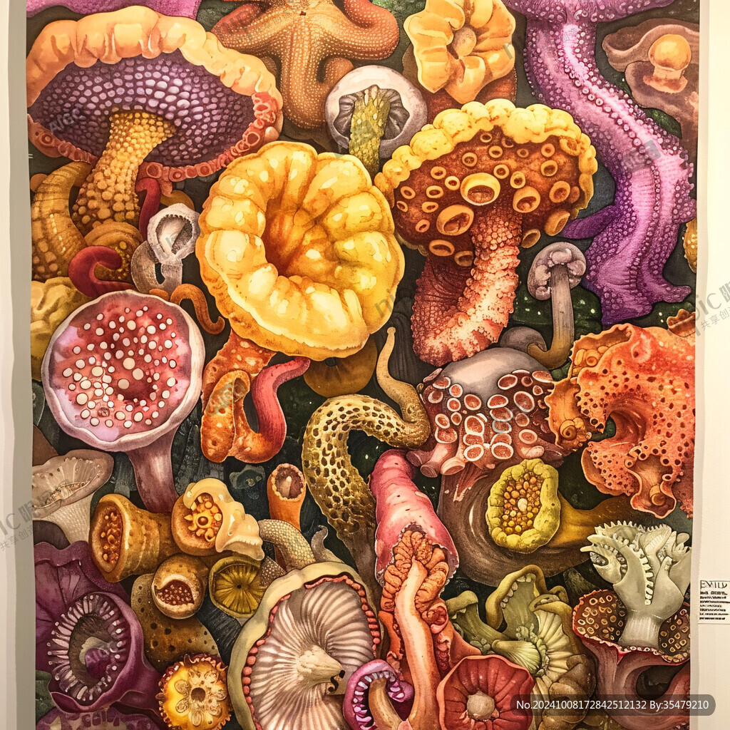 章鱼立体壁画