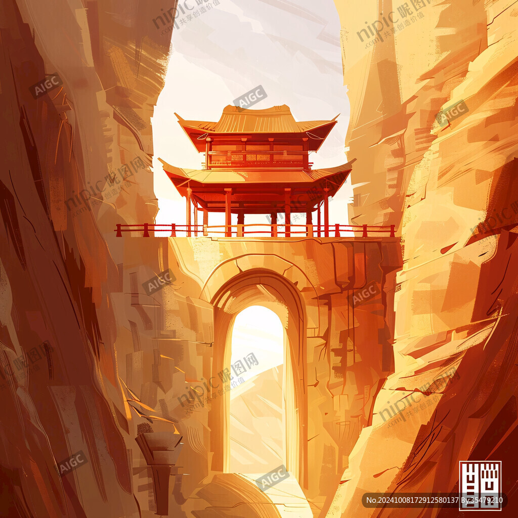 剑门关插画