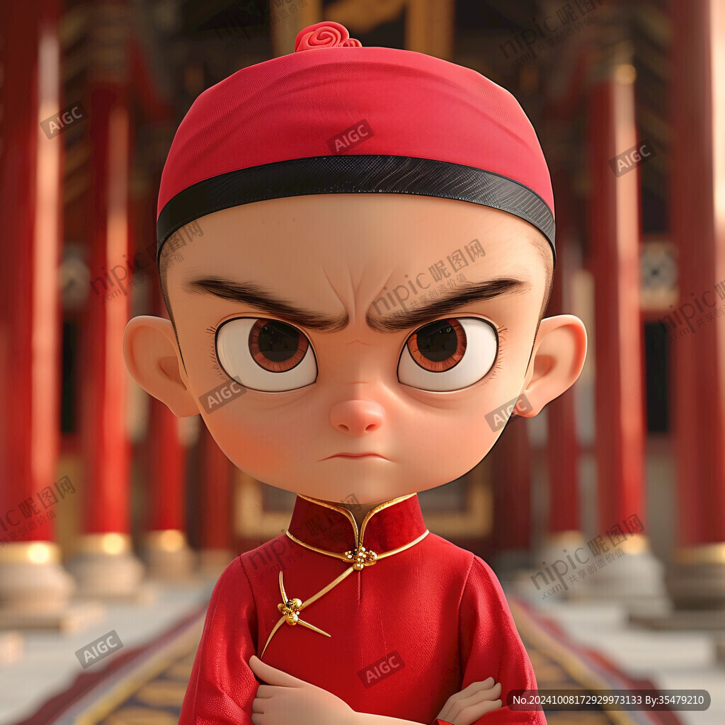 少年天子 威严凛然
