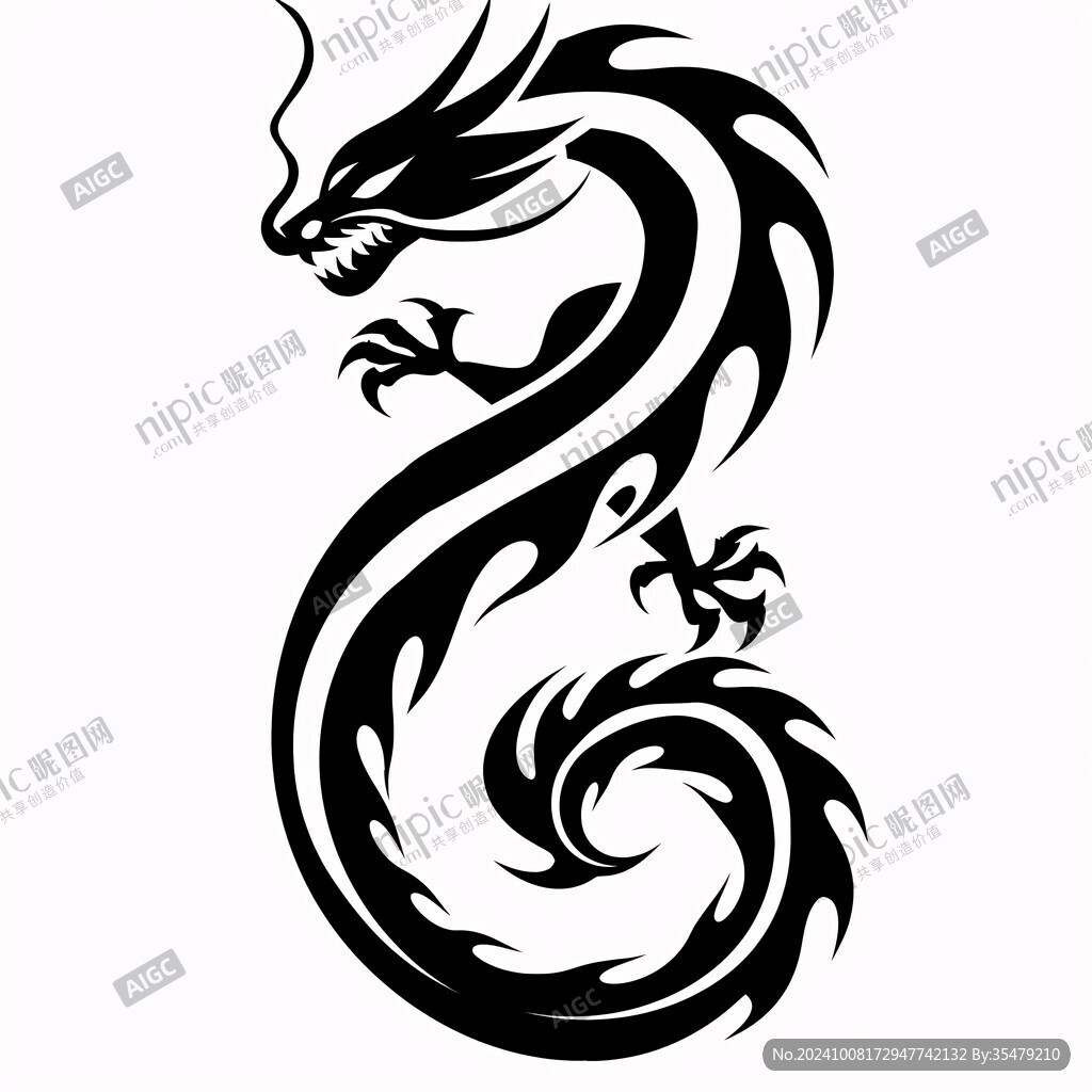 霸气龙纹图案