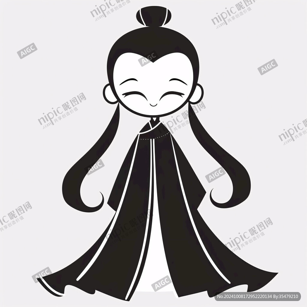 古装少女 清雅淡然
