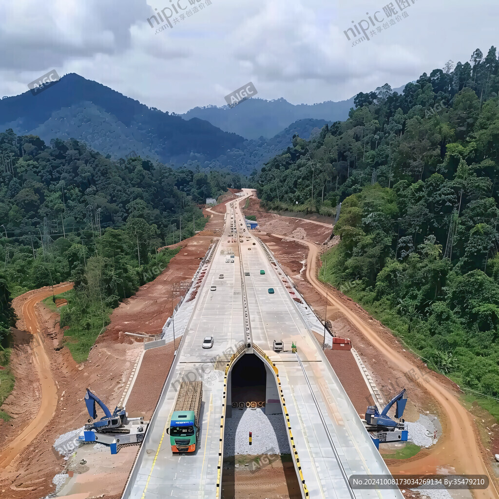 山间高速公路隧道工程