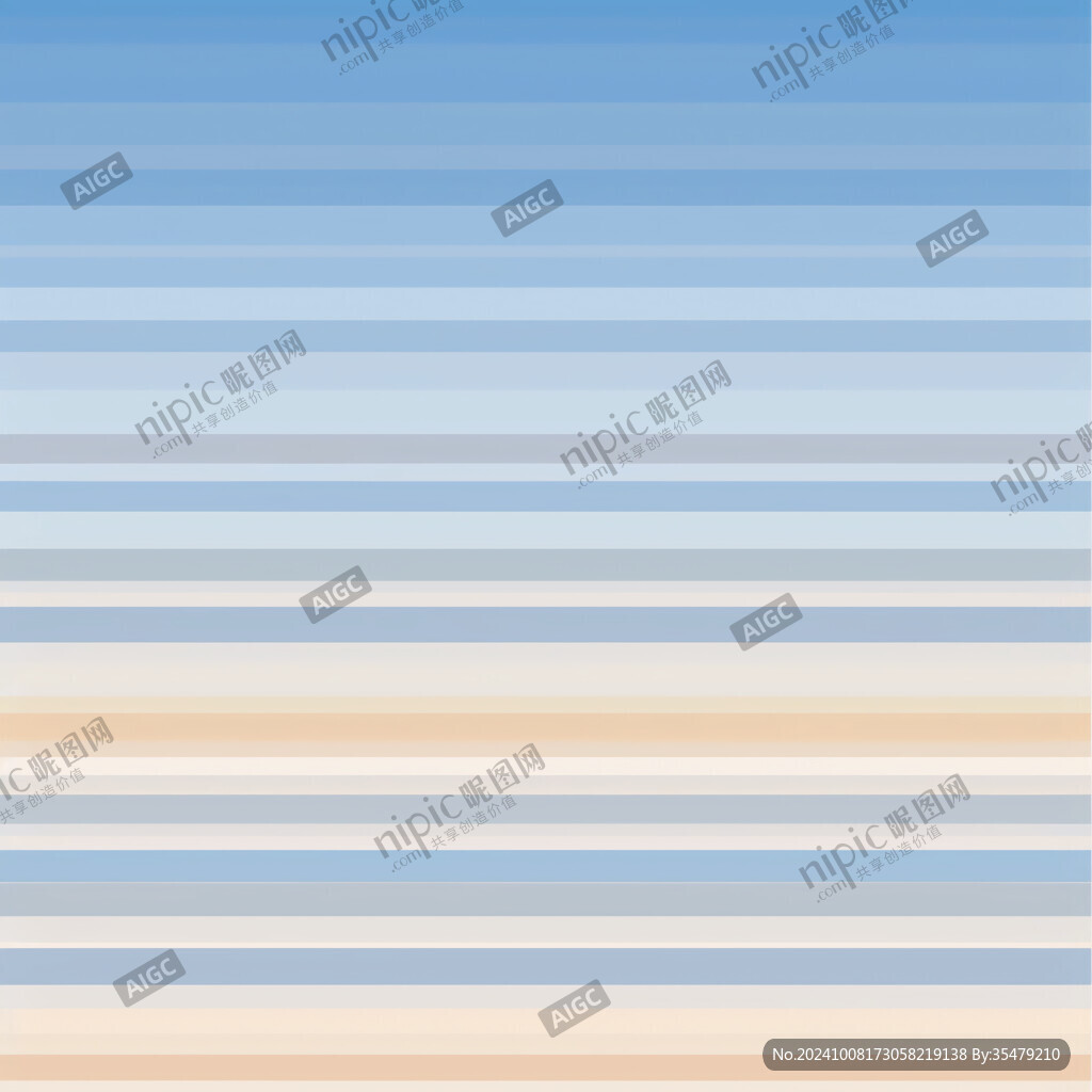 蓝天白云 简约线条