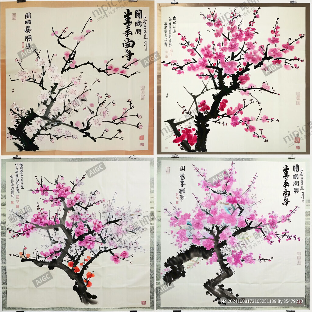 春意盎然 墨韵桃花
