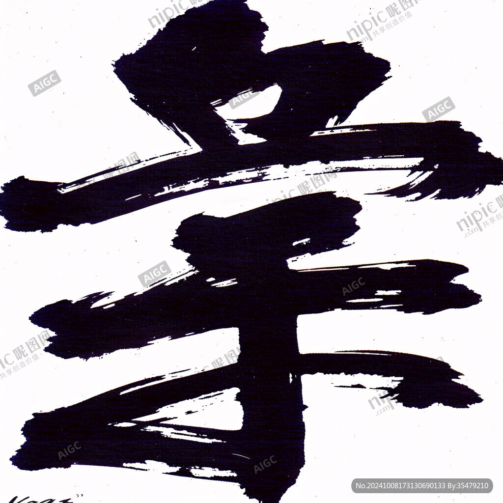 墨香笔锋 写意 幸 字