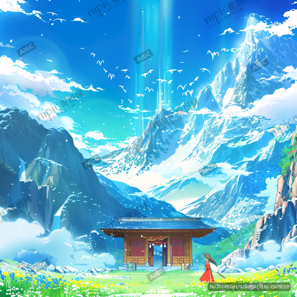 山顶神庙 少女祈愿