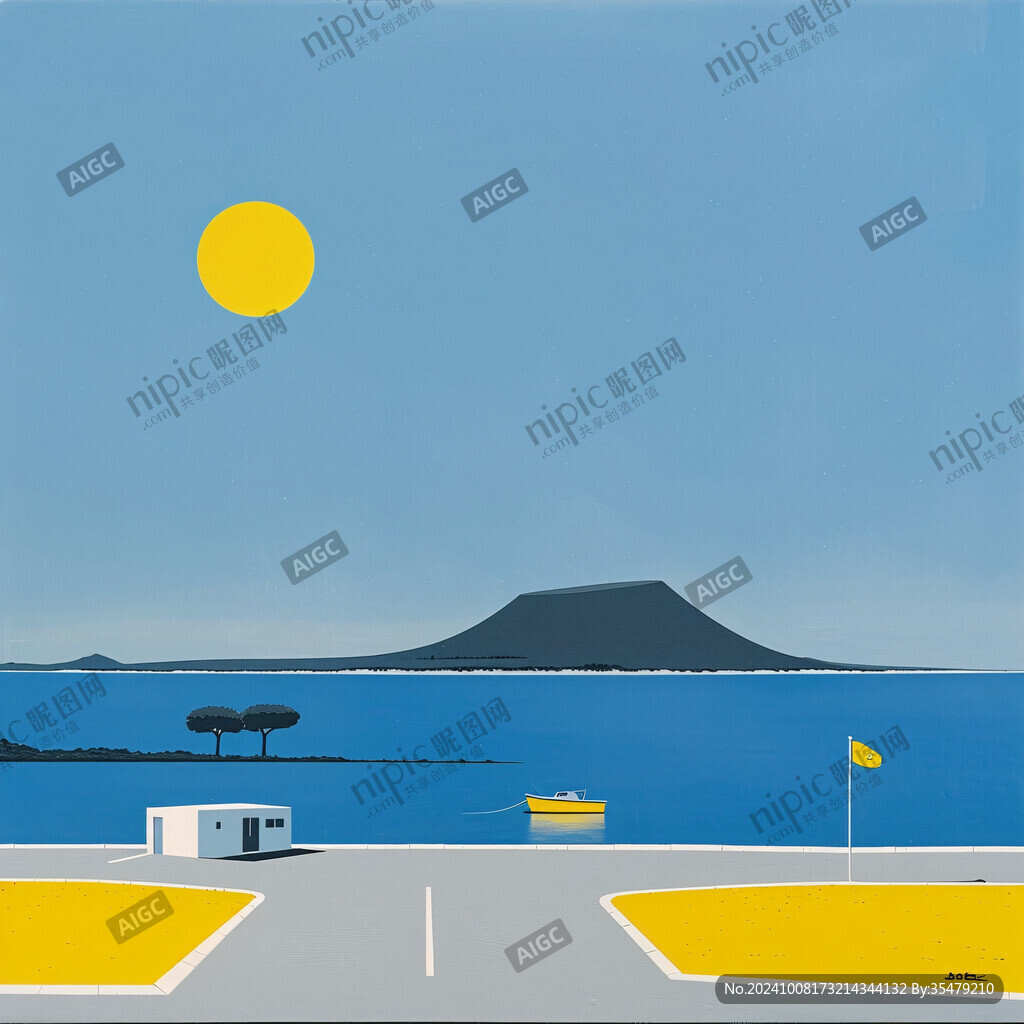 海边小屋的黄昏