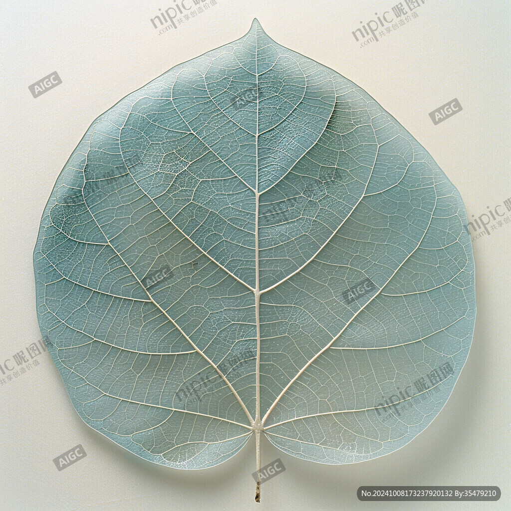 静谧的叶脉之美
