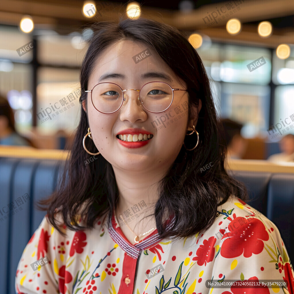 自信的笑容 美丽绽放