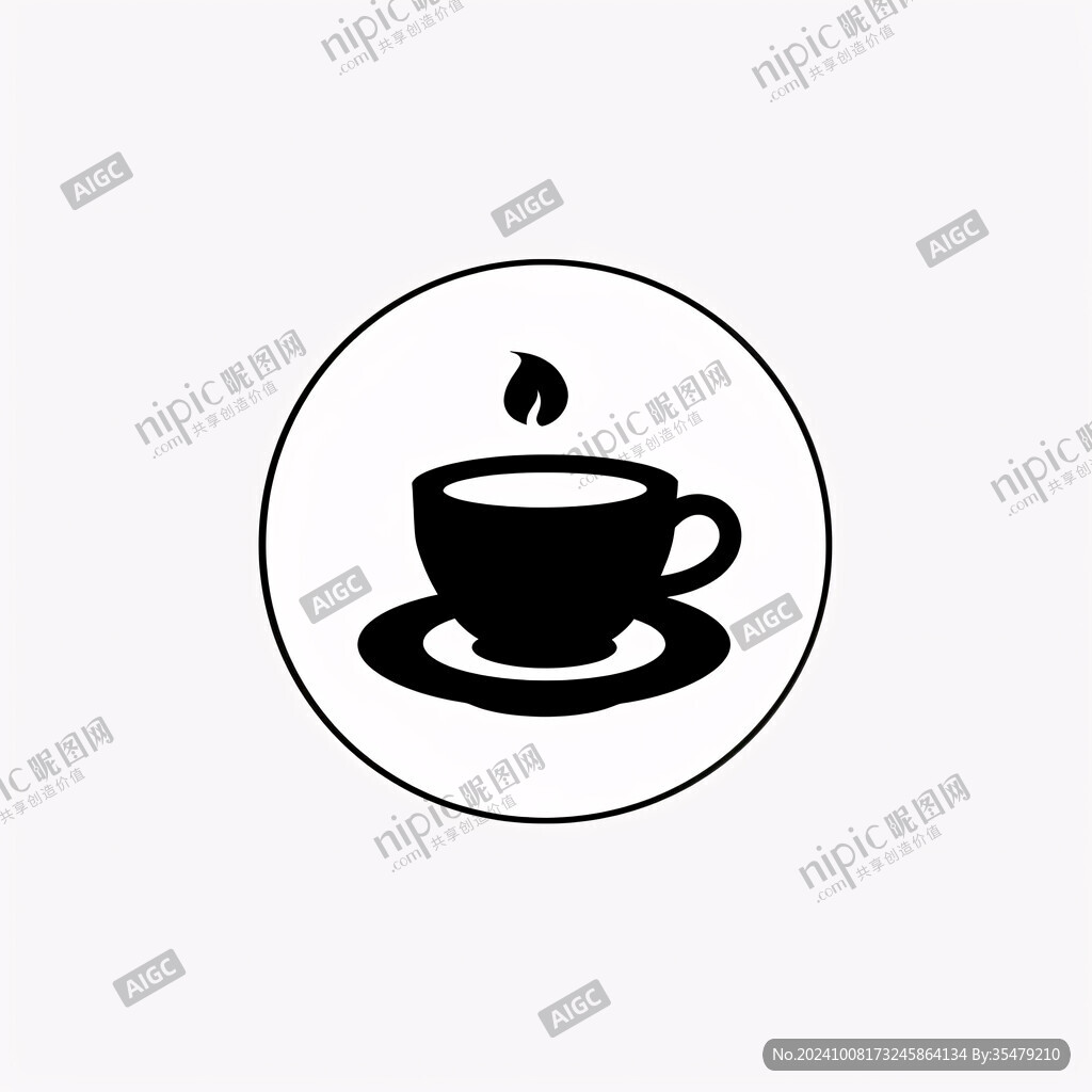 一杯热腾腾的咖啡