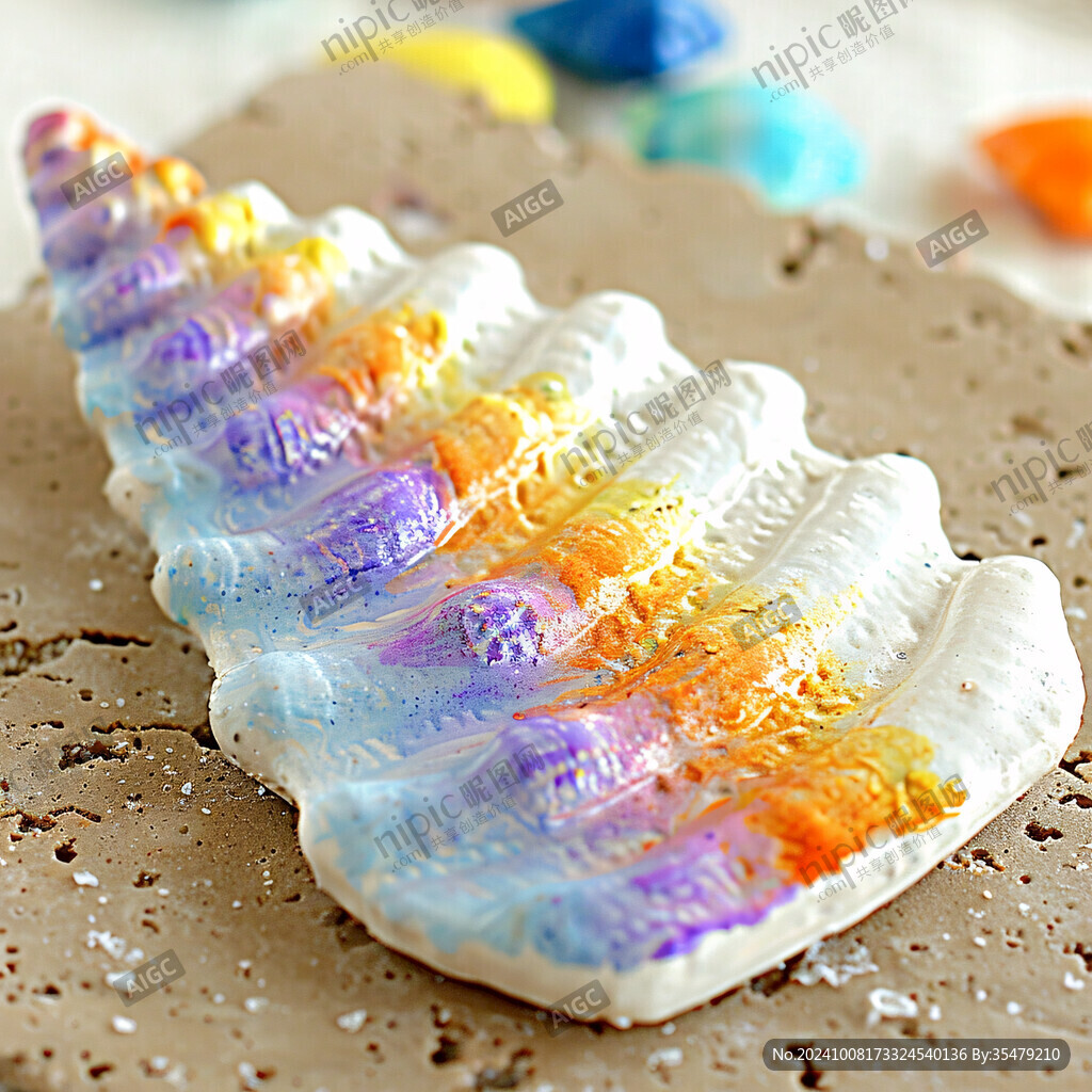 彩虹贝壳 海边拾遗