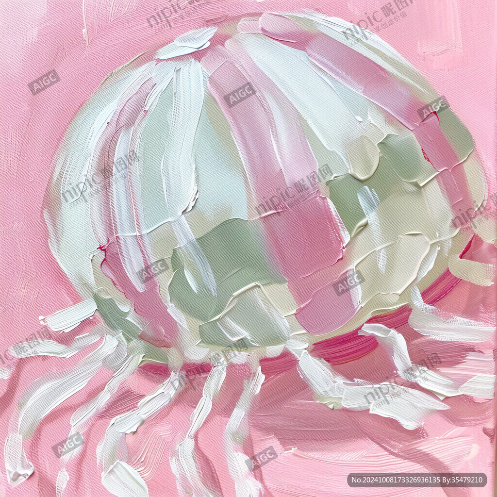 粉色梦幻水母