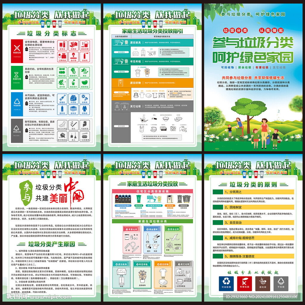垃圾分类展板