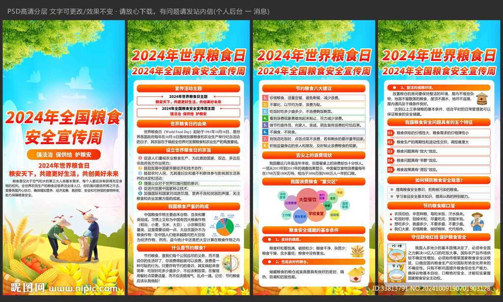 全国粮食安全宣传周展板