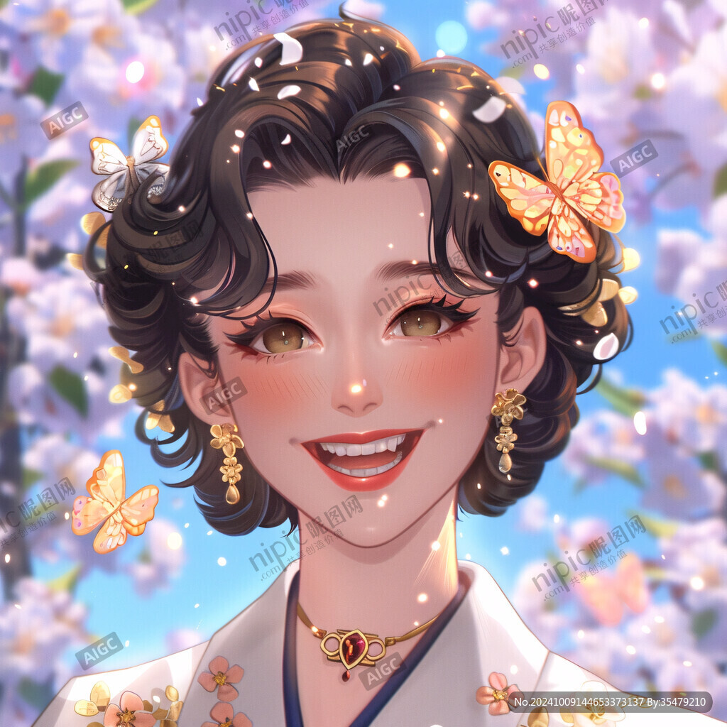 春日少女 笑容明媚